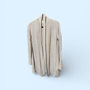 CAbi Women's Beige Open-Front Cardigan